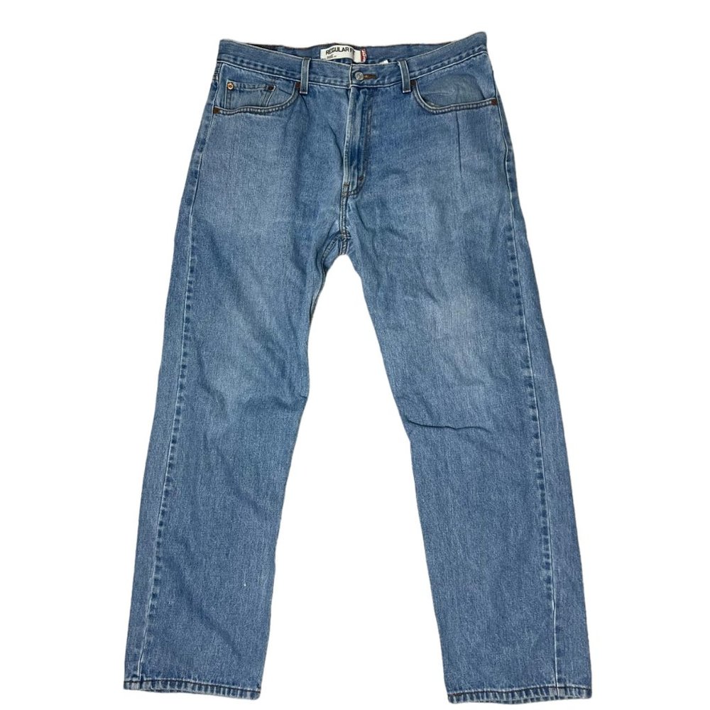 Levi's Men's Regular Fit 505 Light Wash Blue Jeans Straight Leg Size 38 W x 32 L